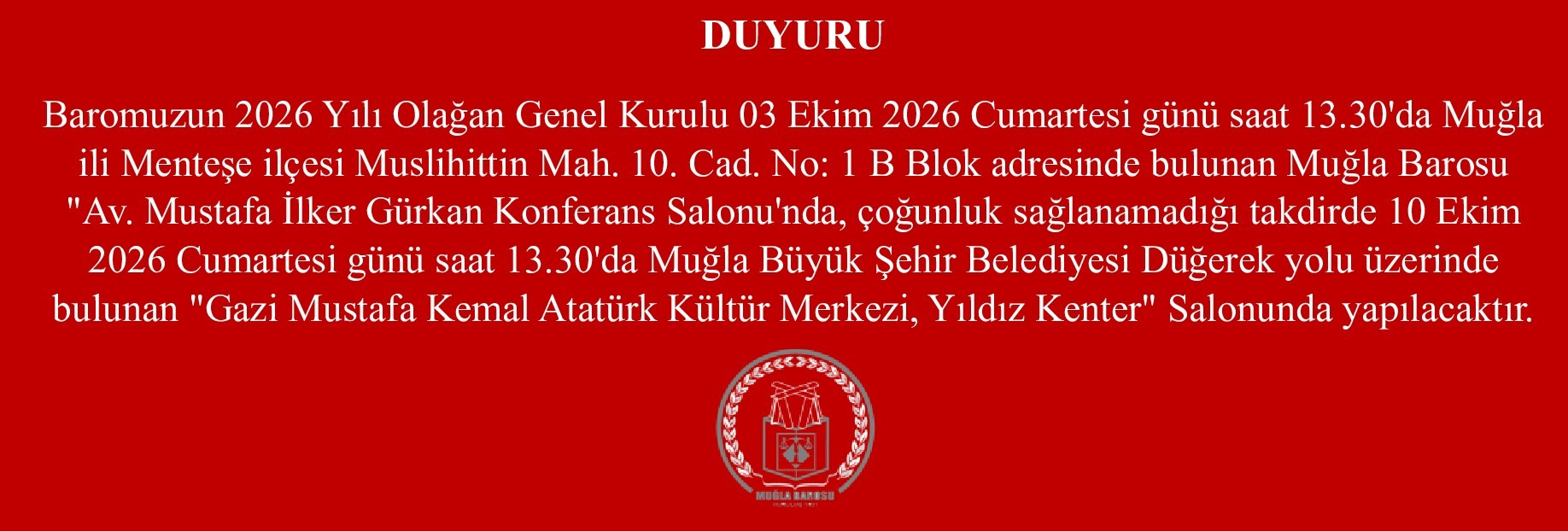 BAROMUZ 2026 YILI OLAĞAN GENEL KURUL DUYURUSU