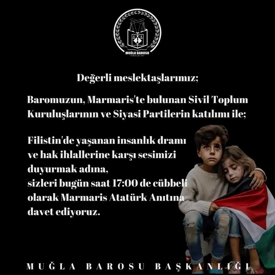 MARMARİS ATATÜRK ANITINDA TOPLANIYORUZ