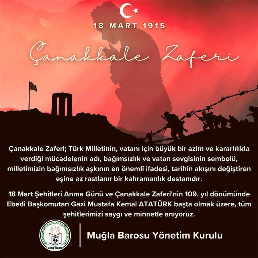 18 MART ÇANAKKALE ZAFERİ KUTLU OLSUN